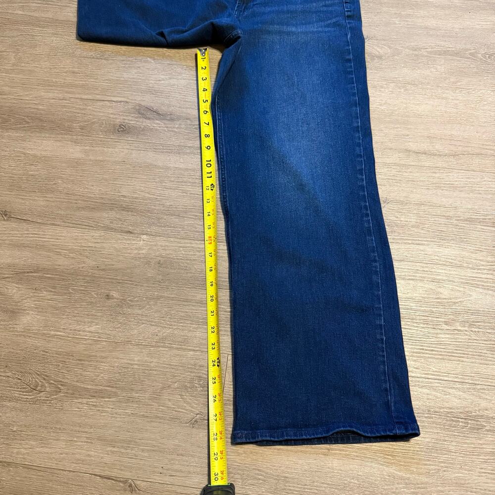 Old Navy High Rise Wow Wide Leg Jeans Dark Wash Stretch Women’s Size 14 - Picture 5 of 7